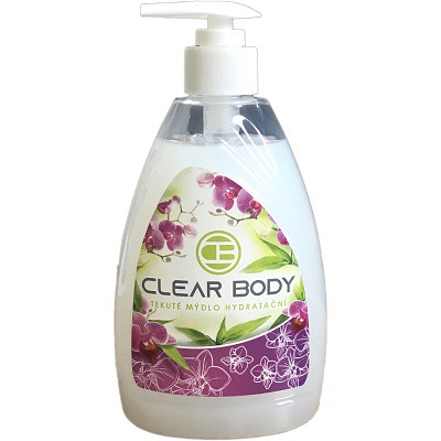 Clear body tek.  mýdlo 500ml Creme Bílé | Toaletní mycí prostředky - Tekutá mýdla - S dávkovačem